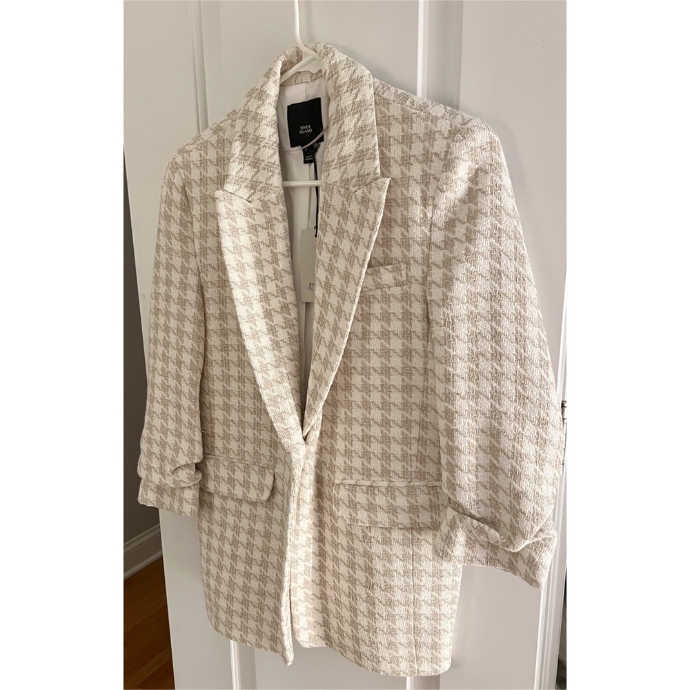 NWOT ASOS Houndstooth Check Dad Blazer